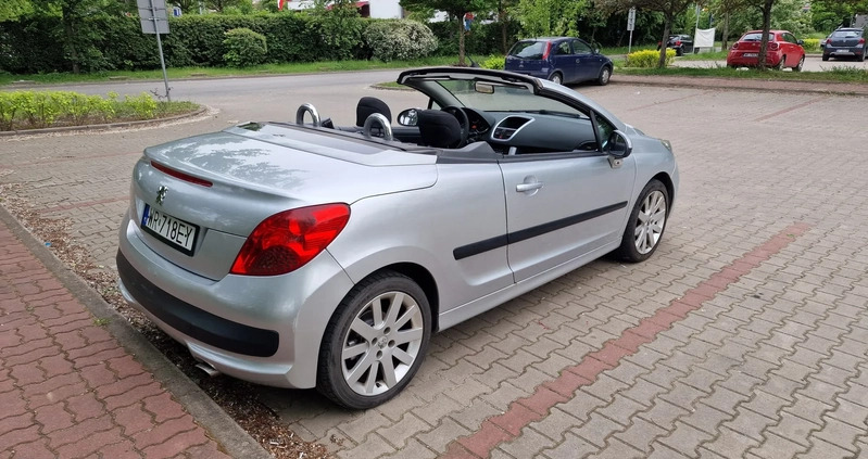 Peugeot 207 CC cena 11000 przebieg: 130000, rok produkcji 2009 z Warszawa małe 22
